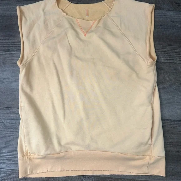 Free People Orange Cream Sleeveless Top - Picture 2 of 12